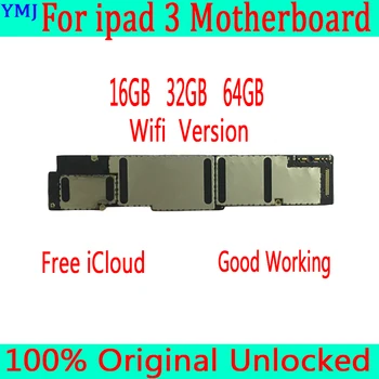 

16GB / 32GB / 64GB 100% Original unlocked for iPad 3 Motherboard with Free iCloud,Wifi Version for iPad 3 Mainboard, Good Tested