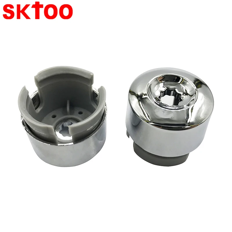 7L6 601 173A 2ZZ 10pcs Chrome Wheel Lug Bolt Nut Cap Cover 7L6601173A for VW Touareg 2004-2010 2011 2012 2013 2014