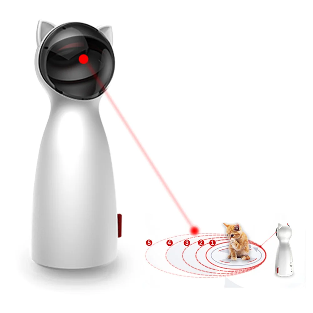

Automatic Laser Cat Toy, Red Laser Dot, Robot Cat Laser Toy, 2020 Hot Sale