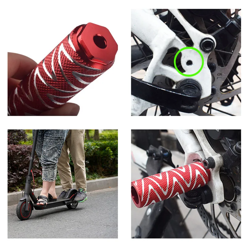 Universal Scooter Rear Footrest Pedals Back Pedal Rear Feet Rest Pads for Xiaomi Mijia M365 Electric Scooter Accessories
