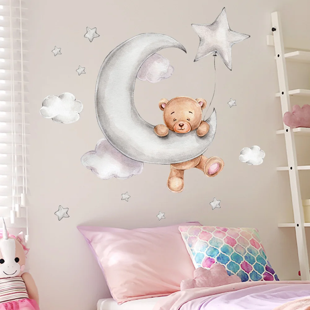 Decorazione Parete Per Bambini METRO DA PARETE Per Cameretta LAGO Con Adesivi DJECO DJ04053 Età 18 Mesi Adesivo Murale Per Bambini
