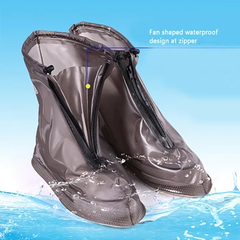 

1 Pair Accessories Non Slip Thick Protection Hiking Rain Boots Unisex Anti Dust Shoe Cover Waterproof Reusable Device Cycling
