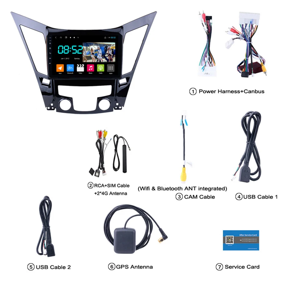 Android 8,1 автомобильный DVD 1din мультимедиа Navi система для hyundai Sonata 8 YF 2010- Автомобильный gps навигатор головное устройство BT SWC wifi