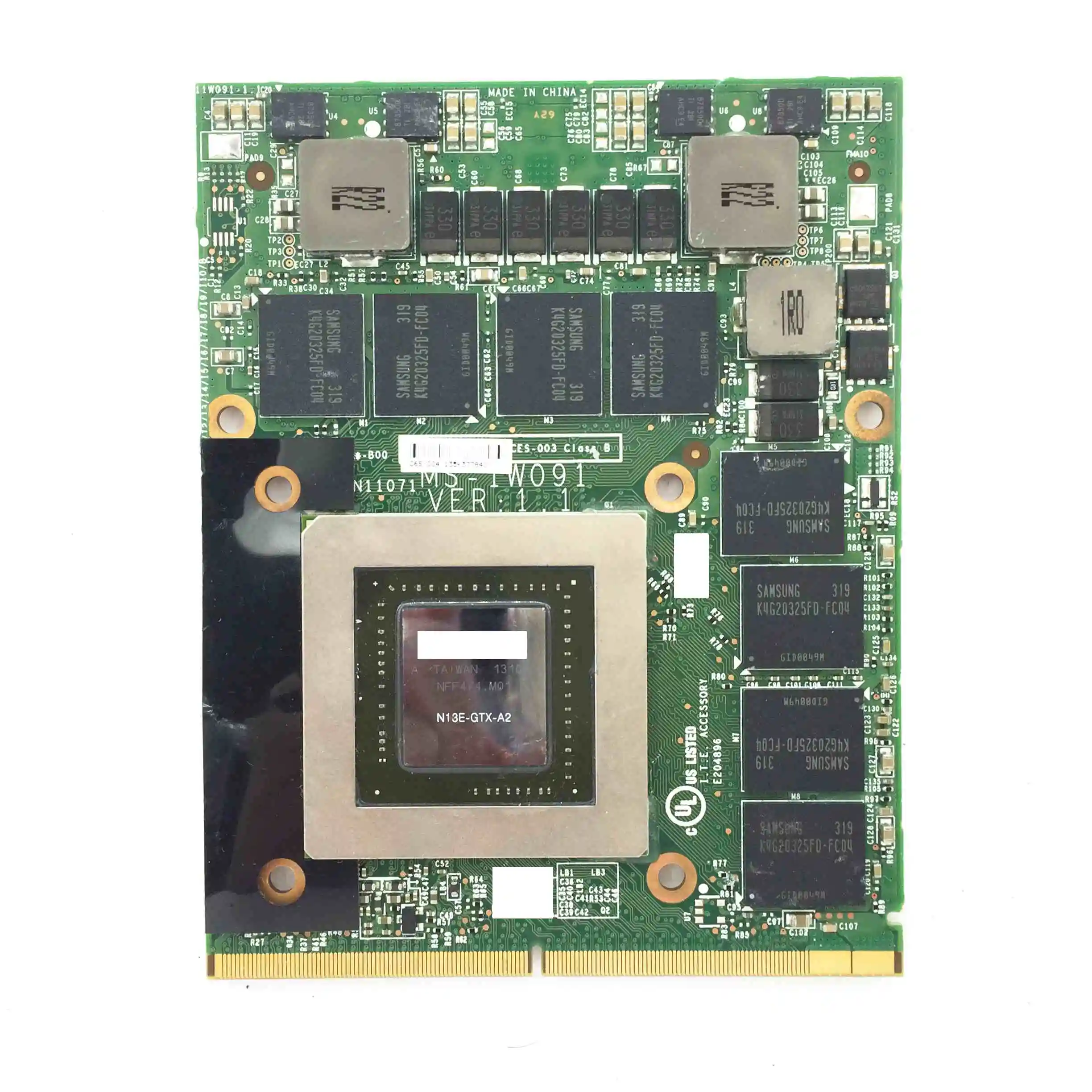 MS-1W091 VER:1.1 GTX 680M GTX680M 4GB GDDR5 MXM 3.0b Video Card N13E -GTX-A2 for MSI GT60 / GT70 Laptops | Компьютеры и офис
