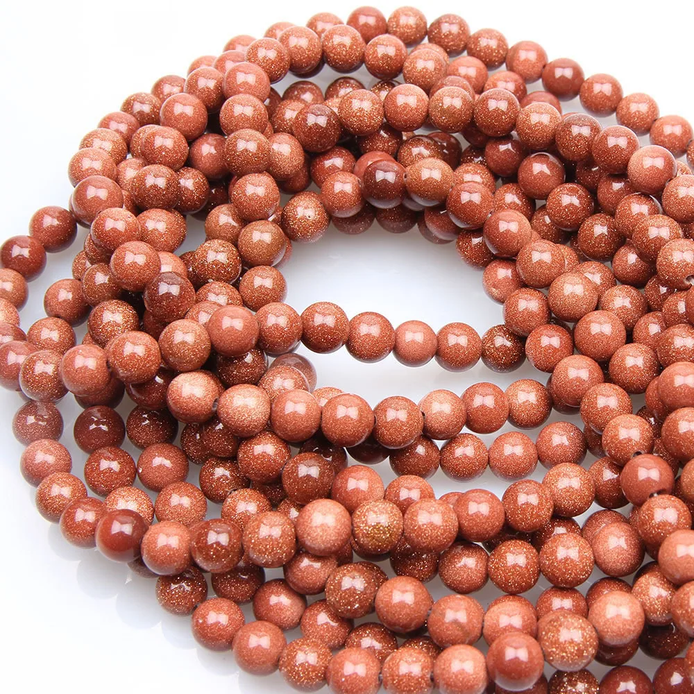 Sandstone beads Натуральный микс драгоценный камень вулканический камень Агатовые Бусины лавы аметистов Лазурит Круглые свободные бусины для браслета ювелирных изделий 4-12 мм Diy - Цвет: Sandstone beads