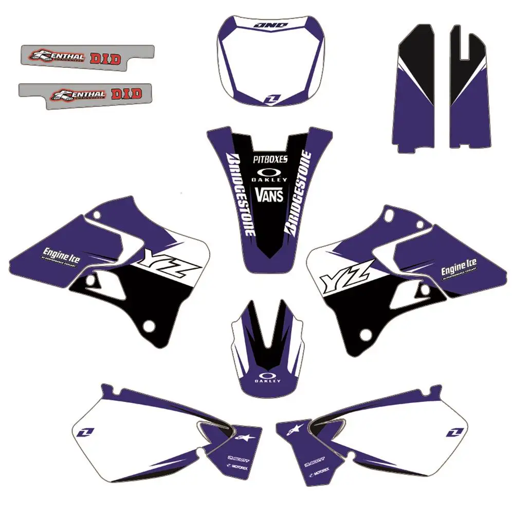 MXGRAPHIC набор графических наклеек, декоративные наборы для Yamaha YZ125 YZ250 YZ 125 250 1996-2001 1997 1998 1999 2000