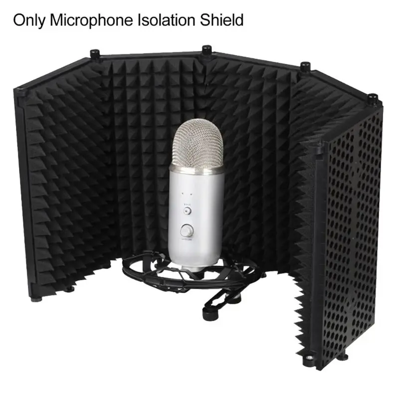 Generic Bouclier D'isolation De Microphone Réglable Avec Son