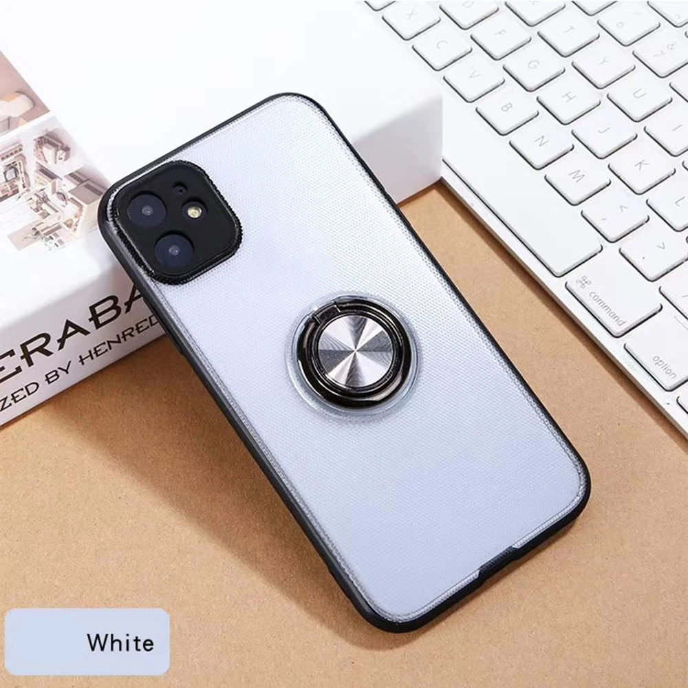 Держатель для кольца на палец Прозрачный Акриловый чехол для IPhone 11 автомобильный держатель с магнитным креплением чехол для телефона палец кольцо держатель мягкий прозрачный корпус
