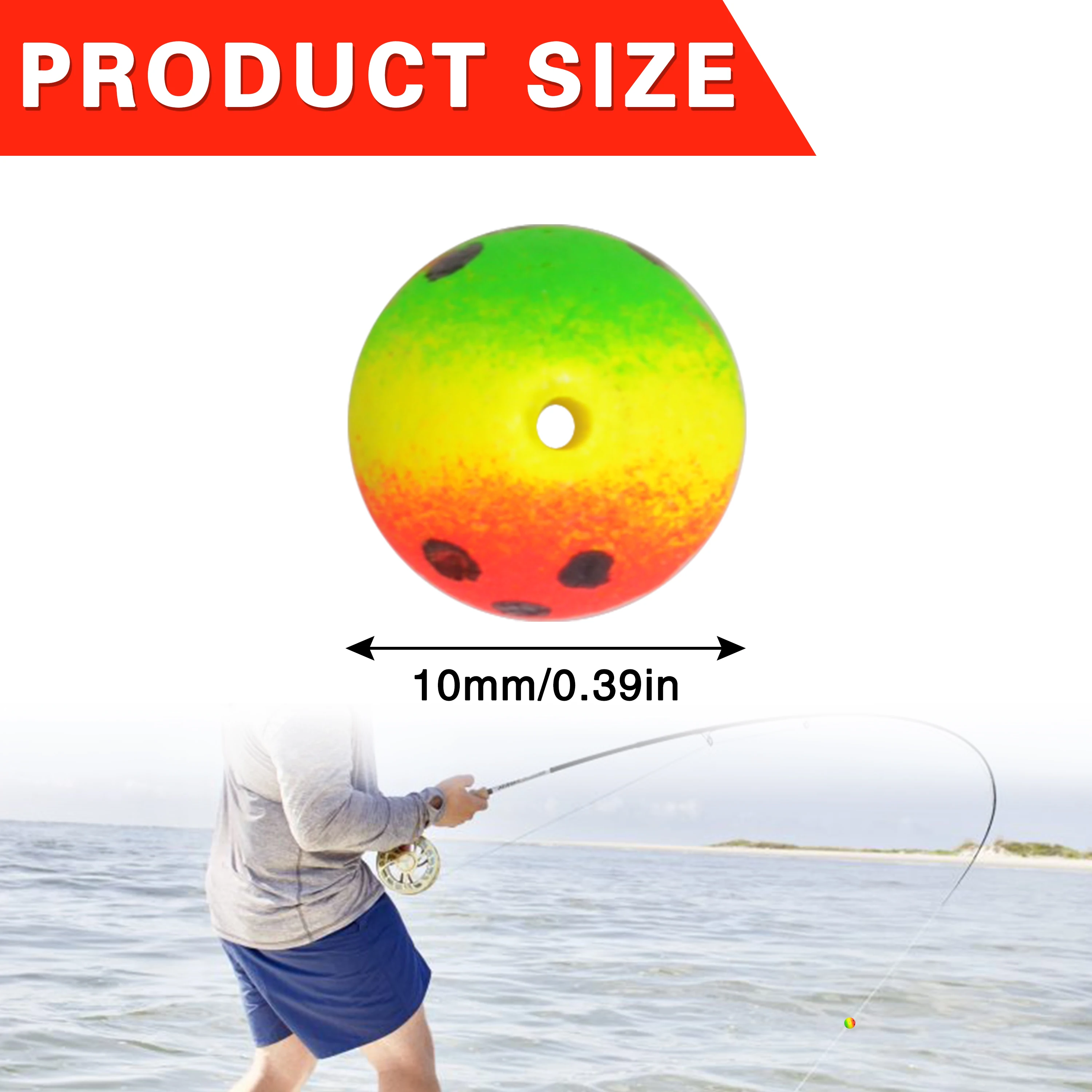 Surf Live Bait Walleye Rig Making Foam Floats Round Fishing Snell Floats Pompano Rigs 100 Pieces