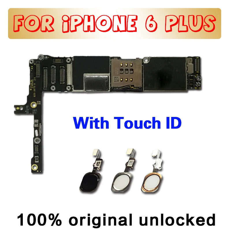 С сенсорным ID/без сенсорного ID для iphone 6 plus материнская плата с полной разблокировкой, для iphone 6 P материнская плата