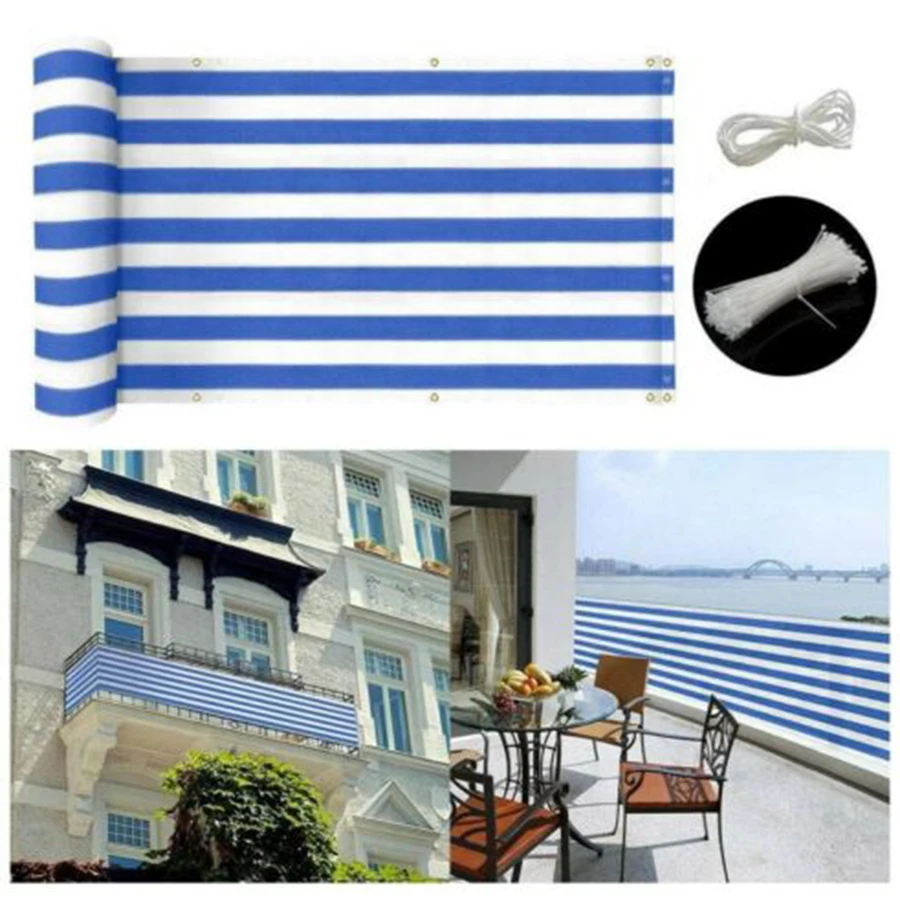 Балкон экран конфиденциальности с люверсами забор колода Маскировочная сеть ярд крышка УФ Sunblock ветер Детская безопасная защита летняя поставка