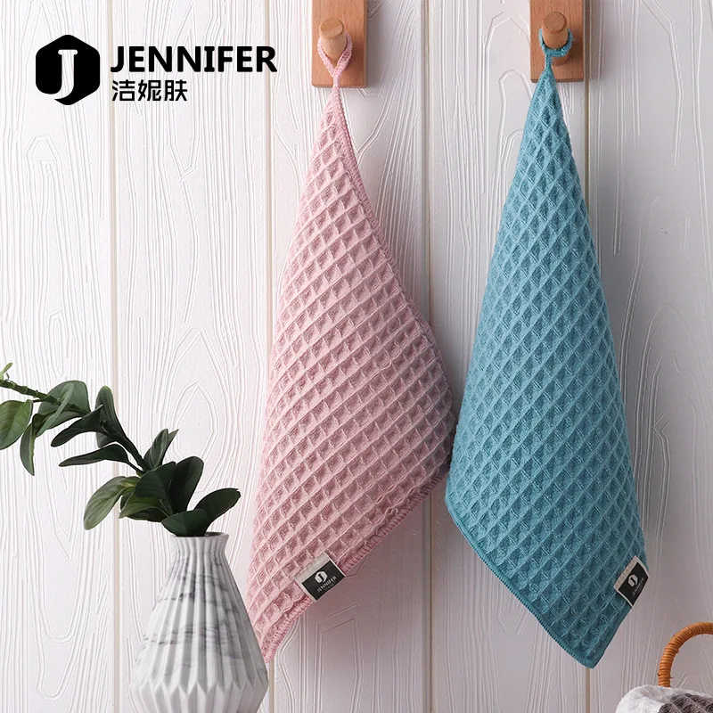 

Waffle Microfiber Towel Super Soft And Strong Water Absorption Plain Color Skin-friendly High-quality Non-linting Square Towel