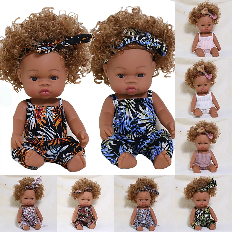 Кукла реборн черная 35 см летняя силиконовая| |