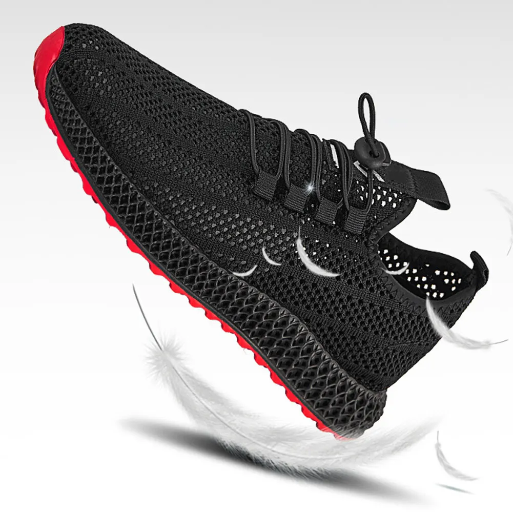 Ceny Gorący sprzedawanie mężczyźni oddychające jednowarstwowe buty z siatką dzianiny Outdoor Sports Running Athletic sneakers b5