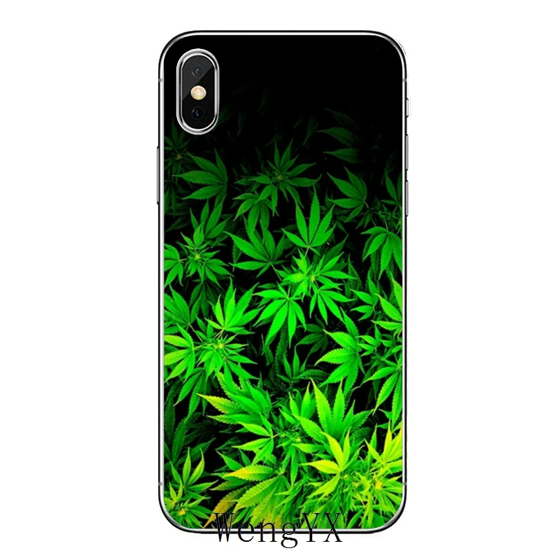 Лист конопли для iPhone 11 pro XR X XS Max 8 7 6s plus SE 5s 5c iPod Touch 5 6 Чехол - Цвет: Hemp-Leaf-A-03