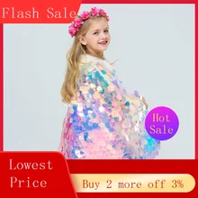 Новинка года; блестящая накидка для маленьких девочек; костюм Рождественская шаль; маскарадный костюм блестящие Женские платки и шарфы;# N5