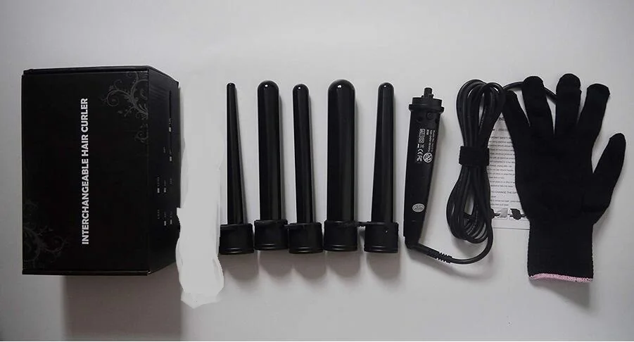 5 в 1 палочка для завивки волос набор щипцы утюжок ролик подарочный 09 32 мм