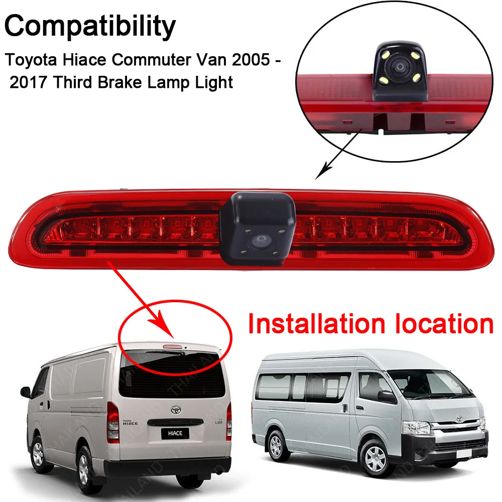 Автомобильный стоп-сигнал парковочная камера для toyota hiace cmmuter van 2005- заднего вида водонепроницаемый с ИК светодиодный свет
