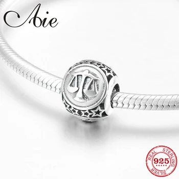 

Hot 925 Sterling Silver 12 Constellation versatile Libra fine beads Fit Original European Charm Bracelet Jewelry making
