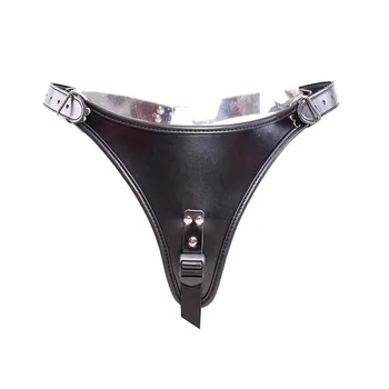 Women Masturbation Adjustable Leather Erotic Panties with Silicone Dildo and Anal Plug Sex Toys for Bdsm Bondage Adults Games 6