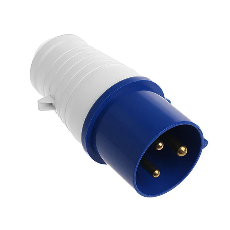 

32 Amp 3 Pin Plug 220 - 250 Volt 2P+E IP44 32A Generator Duty Heavy Weatherproof