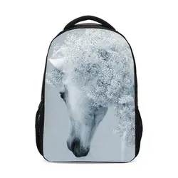 Рюкзаки для мальчиков и девочек, классные животные, лошадь, 3D печать, рюкзак для ноутбука, рюкзак для путешествий, школьные сумки