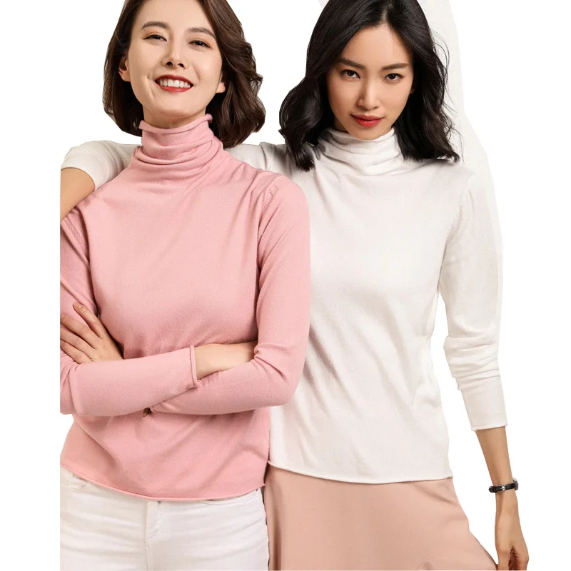 

2019 новая зимняя водолазка, женские теплые Джемперы, Дамский пуловер, Женский однотонный пуловер с длинными рукавами, Свитера XZ570