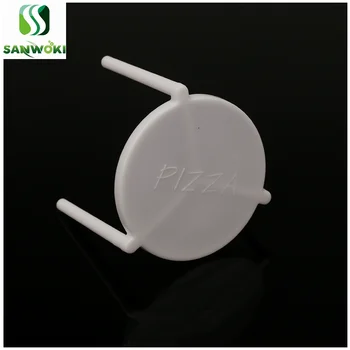 

1000 pcs Food grade PP plastic Pizza table box saver stands disposable white pizza tripods pizza takeaway box support