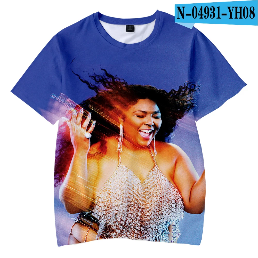 LIZZO/футболка для мальчиков летняя детская футболка в стиле хип-хоп с 3D принтом Забавные футболки с графикой для мальчиков и девочек женские топы с короткими рукавами, Прямая поставка - Цвет: one