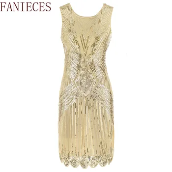 

Summer Foreign High Quality Shining Handmade Embroidery Sequin Dress 1920s Retro Sequin Evening Mini Short Runway Dresses Women