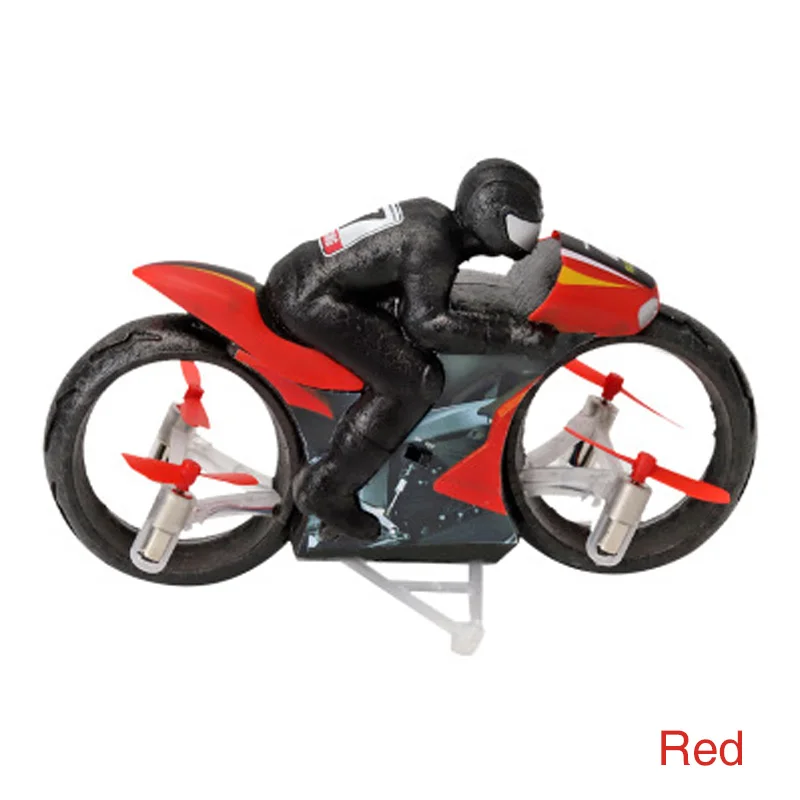 Red Kids plastic mini remote control model small toy motorbikes brushless rc racing moto radio motorcycle flying children's toys - Цвет: Red
