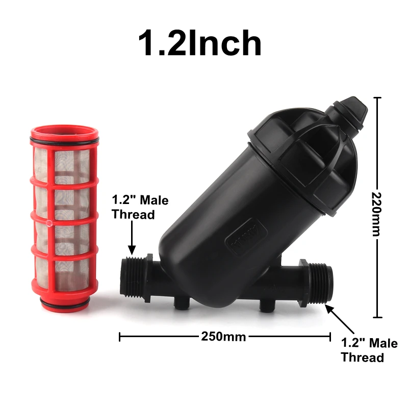1 шт. 1," наружный фильтр с резьбой для полива сада дисковый фильтр 120 сетка садовый капельный оросительный фонтан инструменты - Цвет: 1.2inch Screen