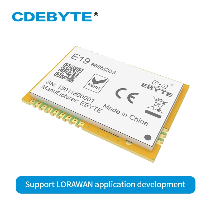 E19 868M20S Lora большой диапазон SX1276 868 МГц 100 мВт печать антенна отверстия IoT uhf