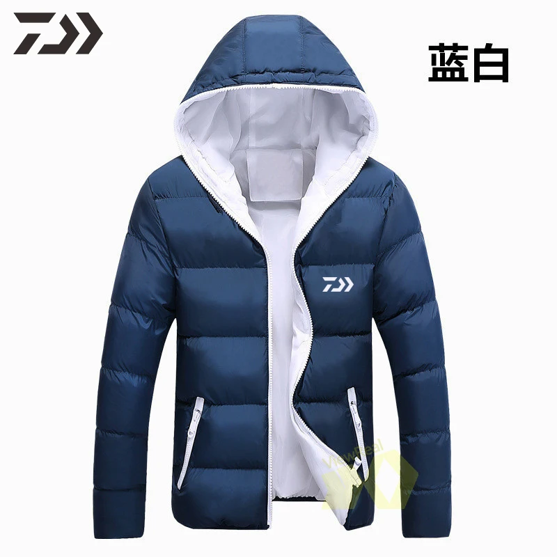 Одежда для рыбалки, зимняя куртка для рыбалки Daiwa, Мужская одежда для зимней рубашки с капюшоном, одежда для рыбалки, хлопковая теплая одежда для улицы
