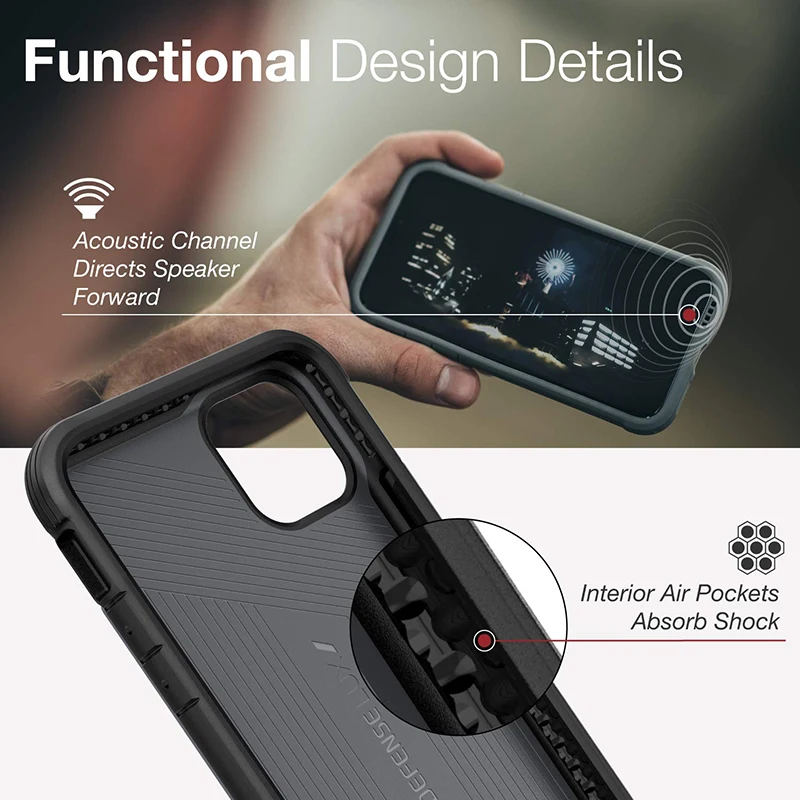 X Doria Defense Lux чехол для телефона iPhone 11 Pro Max испытанный в стиле милитари iPhone11