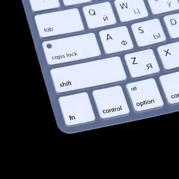 

High Quality Silicone Anti-dust Waterproof US Version Russian Keyboard Silicone Skin Cover For Apple Macbook Air Pro 13 15