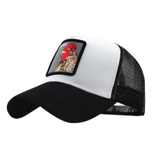 Дышащие полые шляпы с вышивкой, уличные Хлопковые бейсболки высокого качества с вышивкой животных, регулируемые кепки chapeu masculino# X2