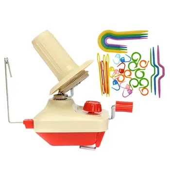 

1 Set/107 Pcs Household Winder Shaker Mini Size Hand Winder Fiber String Ball Winder and Sewing Accessories