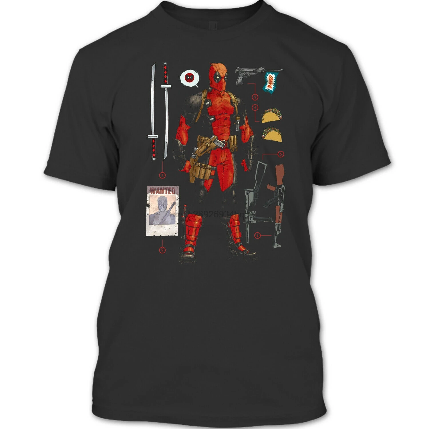 

Deadpool Accessories T Shirt Wanted Deadpool T Shirt