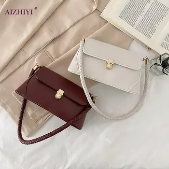 

Crossbody Bags Small PU Leather Soft Underarm Shoulder Fluffy Lady Shoulder Handbags Female Simple Totes for Women 2020 Trend