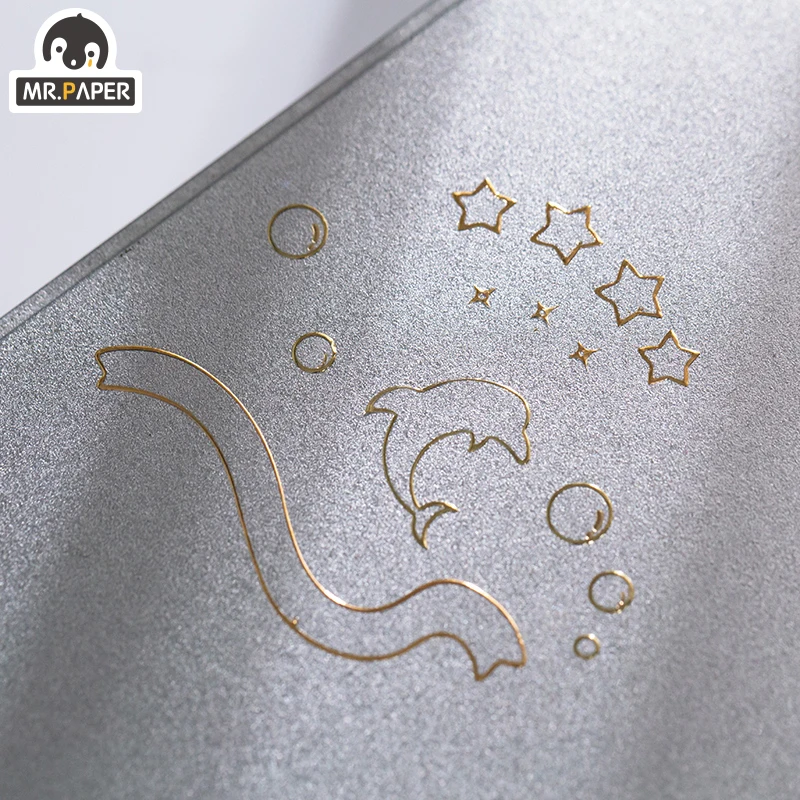 Mr Paper 8 Designs Ins Style Beidao Keepsake Series Bronzing Creative Handbook DIY Decorative Collage Material Sticker