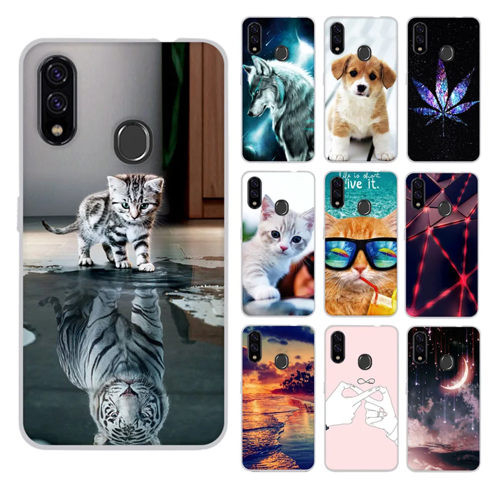 Чехол для телефона ZTE Blade V10 Тонкий силиконовый чехол с принтом защитный из ТПУ Vita
