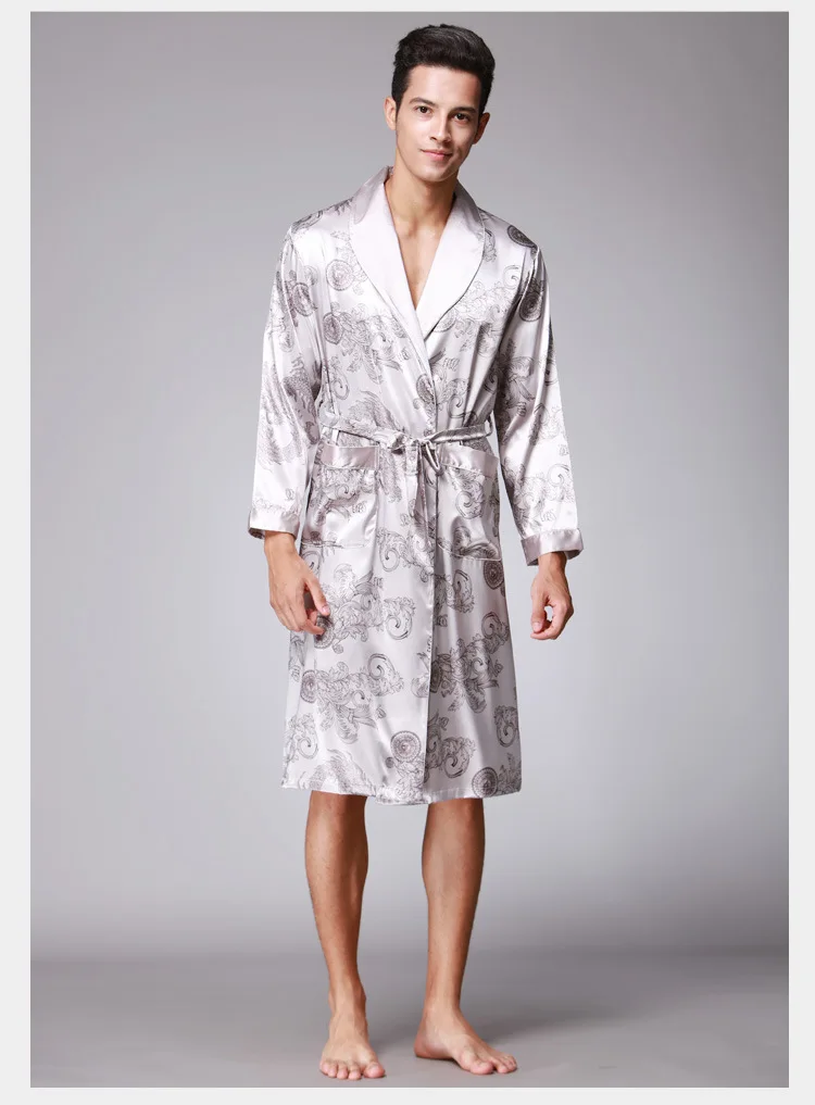 New-Arrival-Black-Chinese-Men-s-Dragon-Robes-Traditional-Male-Sleepwear-Nightwear-Kimono-With-Bandage-Wholesale (11)