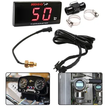

Universal Motorcycle Thermometer Instruments Water Temp Temperature Digital Display Meter Gauge Sensor Adapter For KOSO New 2020