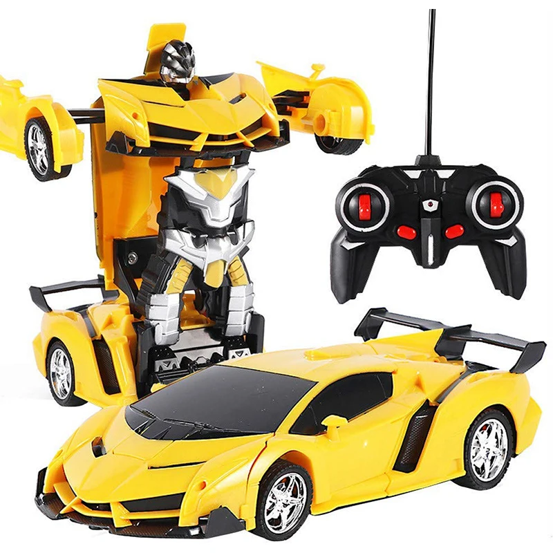

RC Car Transformation Robots Toys Remote Control Driving Sports Cars Fighting Robotic Toys for Children Gift