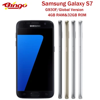 

Samsung Galaxy S7 G930F Original Global Version Android Phone Exynos Octa Core 5.1" 12MP&5MP RAM 4GB ROM 32GB NFC Fingerprint