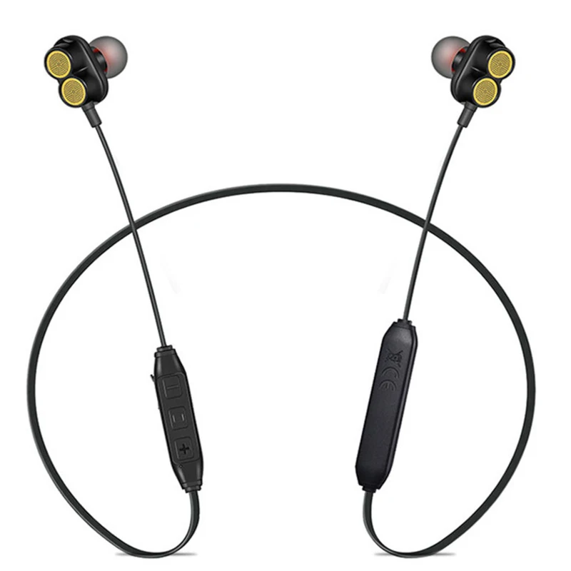 

Bakeey DJ-2 Dual Drivers Wireless bluetooth Earphone Heavy Bass Headset Stereo Handsfree Earbud Sports Headphone with Mic