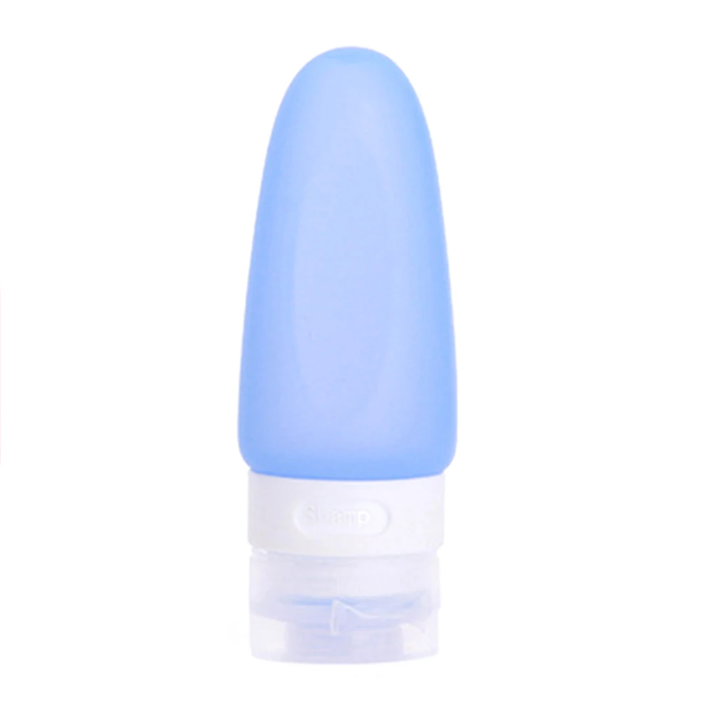 37 мл/60 мл/89 мл дорожный силиконовый лосьон шампунь гель для душа выдавливает пустые бутылки - Цвет: Синий
