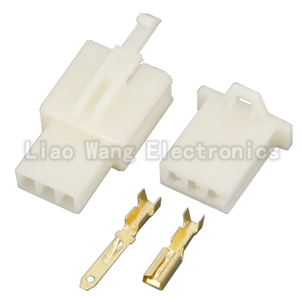 conjuntos de conectores de pinos fio elétrico plugue macho fêmea automóvel iluminação adaptador conector