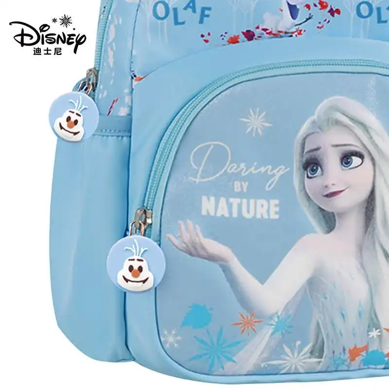 Disney Frozen School Bags for Girls Elsa Anna Kindergarten Backpack Suitable Kids 2-6 Years Super Light Water Proof Mochilar
